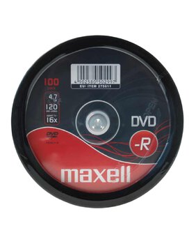 DVD-R 4.7GB 16X MAXELL 275611 cake 100 DVD-R 4.7GB 16X MAXELL 275611 cake 100