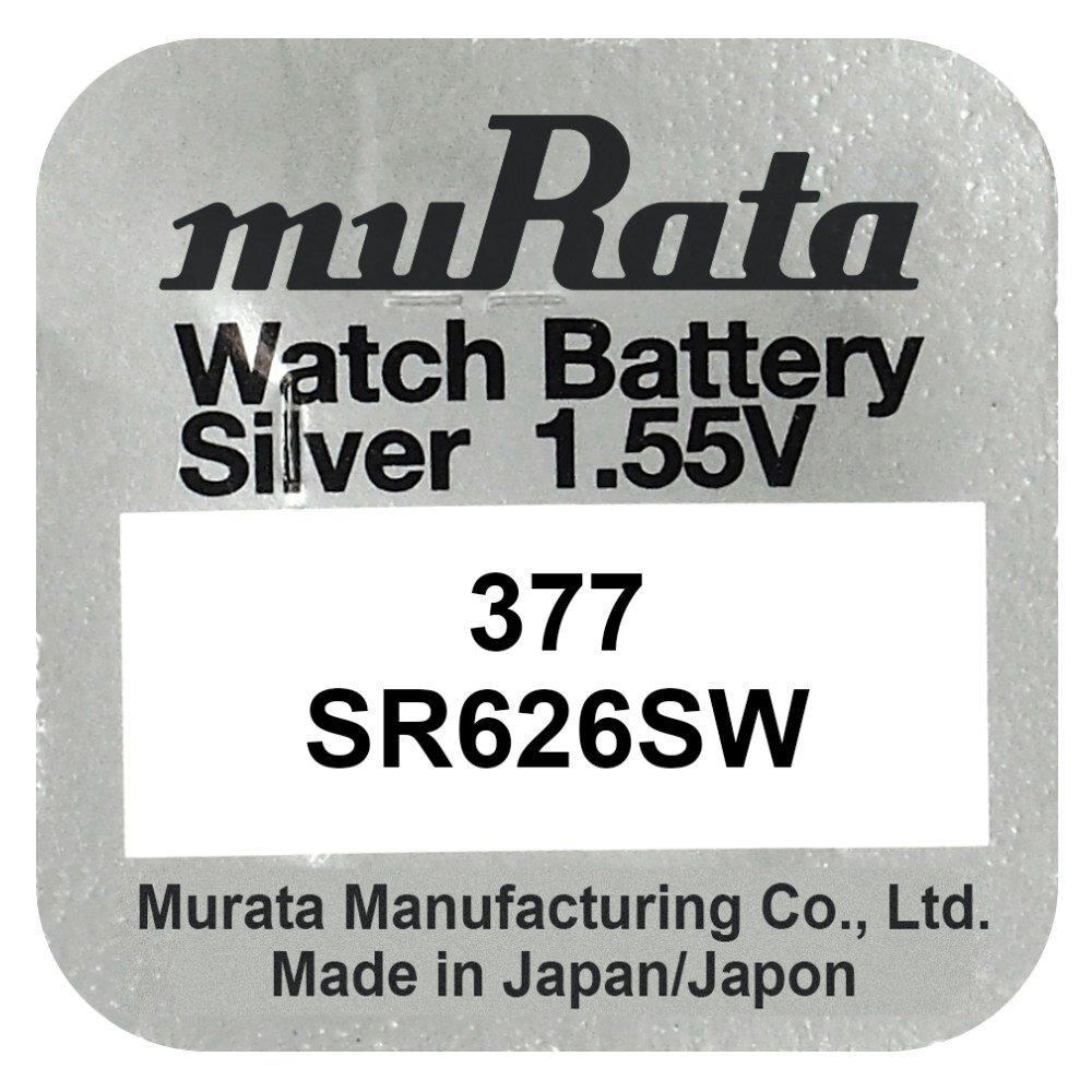 Bateria srebrowa Murata 377