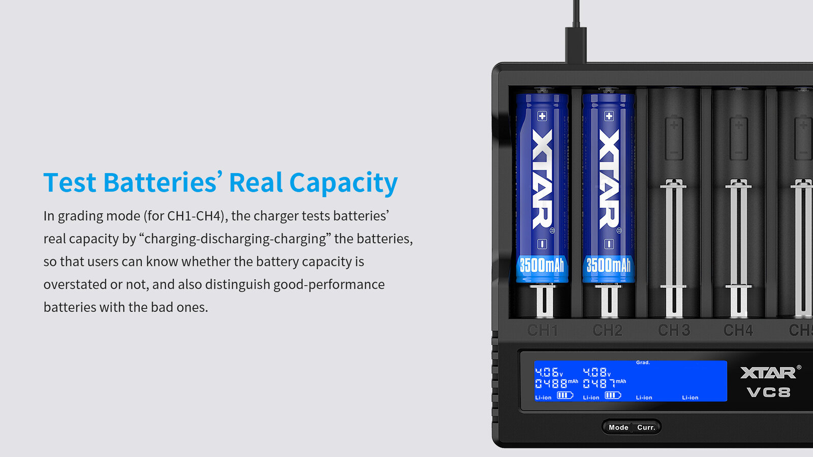 Capacity Review in Xtar chargers Capacity Review in Xtar chargers