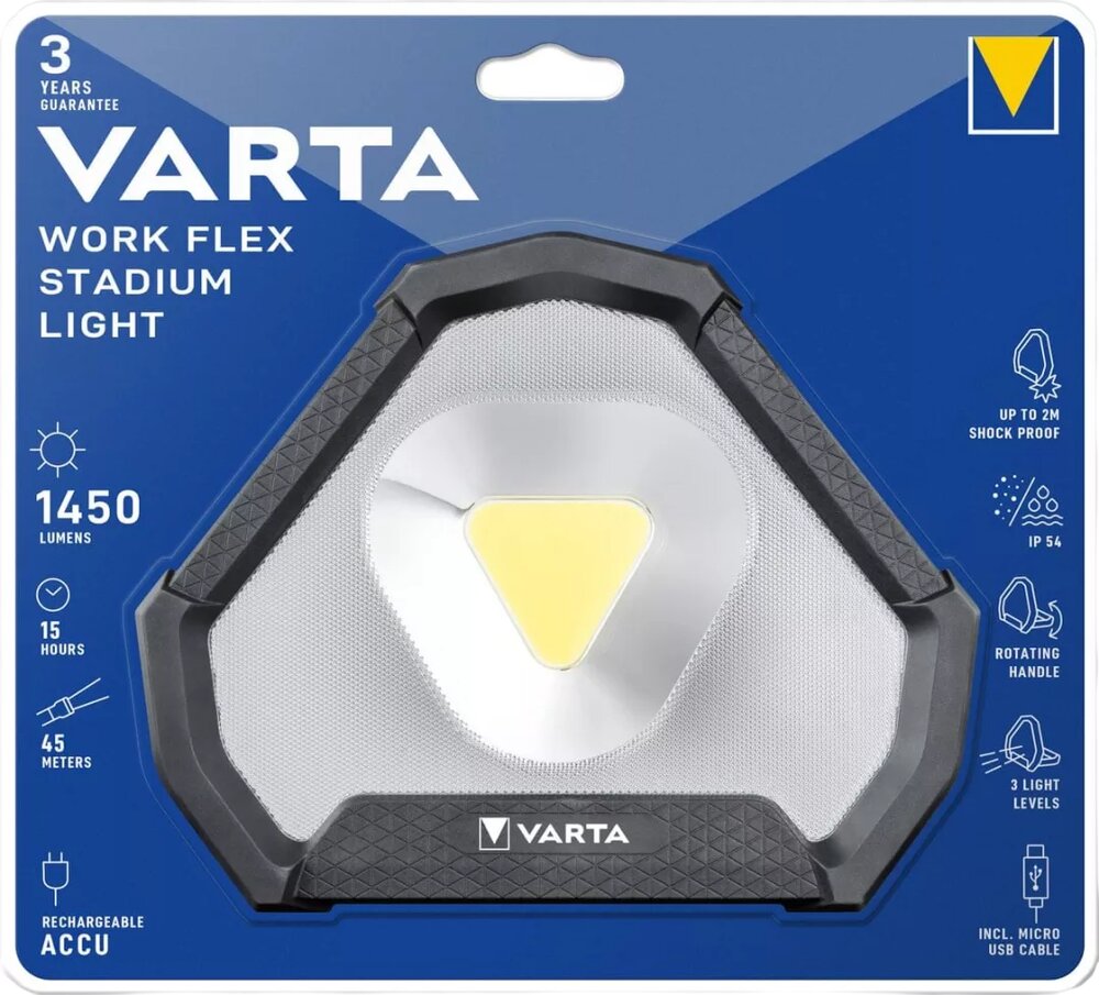 Varta WORK FLEX STADIUM LIGHT 18647 LED flashlight Varta WORK FLEX STADIUM LIGHT 18647 LED flashlight