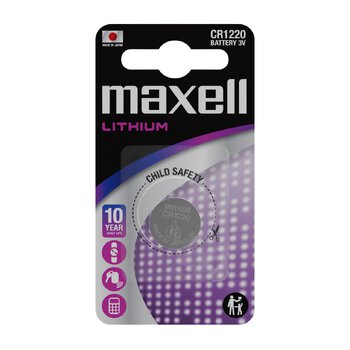 1 x Maxell CR1220 Lithium Battery