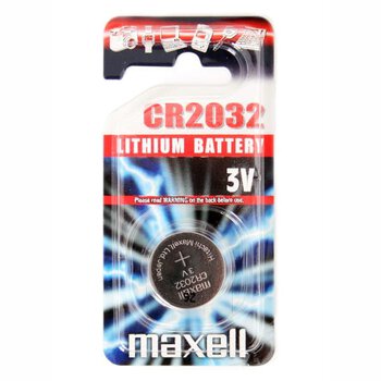1 x Maxell CR2032 3V lithium battery (blister) 1 x Maxell CR2032 3V lithium battery (blister)