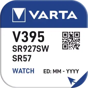 1 x silver battery (watch) 395 VARTA (SR927SW) Bat.
