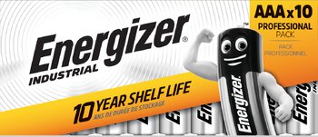 10 x батарей щелочных Energizer Industrial LR03 AAA