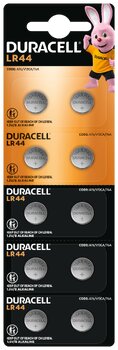 10 x mini alkaline battery Duracell HSDC G13 / LR44 / A76 / L1154 / 157