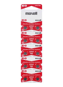 10 x Maxell G3 / AG3 / L736 / LR41 / 192 Mini Alkaline Battery