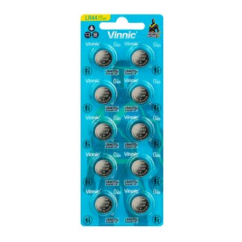 10 x batterie alcaline mini Vinnic G13 / AG13 / L1154 / LR44 / A76