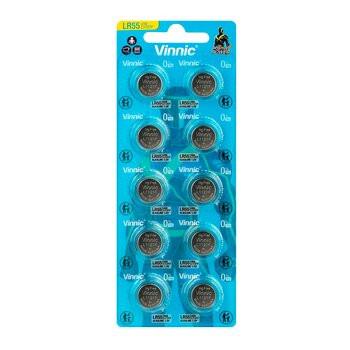 10 x batterie alcaline mini Vinnic G8 / AG8 / LR55 / LR1121 / LR1120