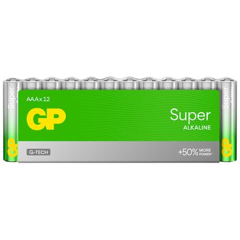 12 x GP Super Alkaline G-TECH LR03 / AAA alkaline battery 12 x GP Super Alkaline G-TECH LR03 / AAA alkaline battery