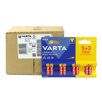 160 x AAA / LR03 Varta Max Power 4703 Batteries (Max Tech)