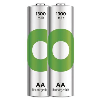 2 x AA / R6 Ni-MH GP ReCyko 1300 mAh rechargeable batteries