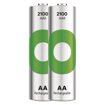2 x rechargeable AA / R6 Ni-MH GP ReCyko 2100mAh rechargeable batteries