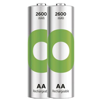 2 x rechargeable batteries AA / R6 Ni-MH GP ReCyko 2600mAh