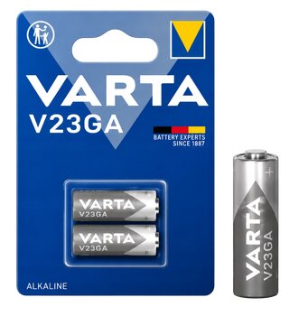 2 x VARTA 23A MN21 car remote control battery