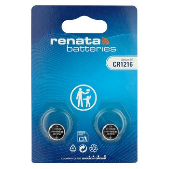 2 x Renata SC CR1216 MFR Lithium-Batterie 2 x Renata SC CR1216 MFR Lithium-Batterie