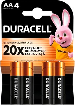 4 x Duracell Basic LR6 AA alkaline battery (blister)