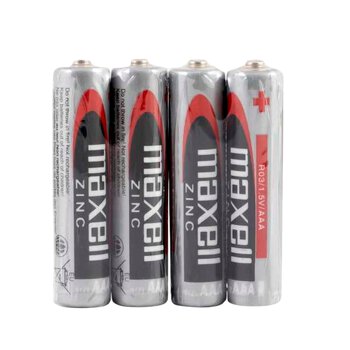 4 x Maxell R03 / AAA Zinc-Carbon Battery (Tray)