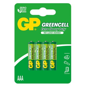 4 x R03 / AAA GP GreenCell Zinc Carbon Battery 