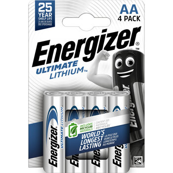 4 x Energizer L91 Ultimate Lithium R6 AA photo Lithium battery