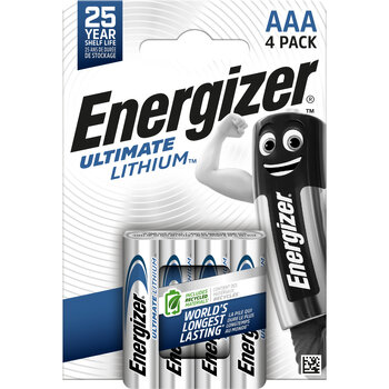 4 x Energizer L92 Ultimate Lithium R03 AAA Photo Battery