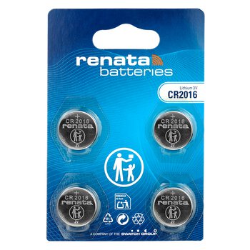 4 x Renata SC CR2016 / CR2016 Lithium-Batterie. MFR 4 x Renata SC CR2016 / CR2016 Lithium-Batterie. MFR