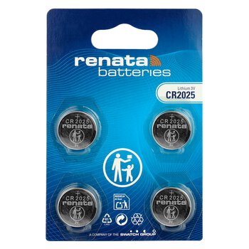 4 x batterie lithium Renata SC CR2025 / CR2025. MFR 4 x batterie lithium Renata SC CR2025 / CR2025. MFR