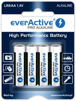 everActive Pro Alkaline batteries 240pcs LR6 / AA, 240pcs LR03 / AAA + Capsules Finish Quantum 135 pieces
