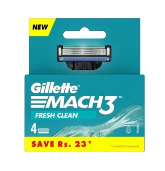 Gillette Mach 3 Turbo Hopper - 4 pcs