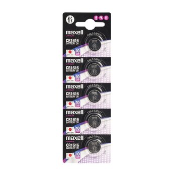 5 x Maxell CR1616 lithium battery 5 x Maxell CR1616 lithium battery