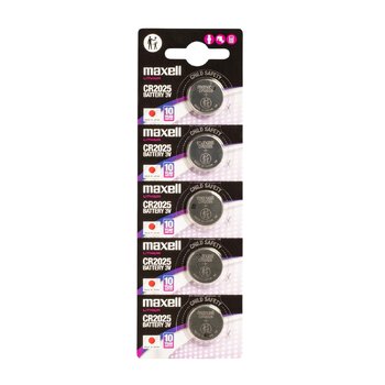 5 x Maxell CR2025 Lithium Battery