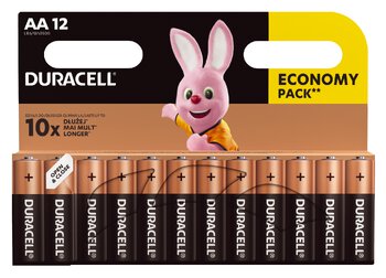 Baterie AA LR6 alkaliczne Duracell pakowane w blistrze 12 sztuk