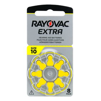 800 x Rayovac Extra 10 hearing aid batteries