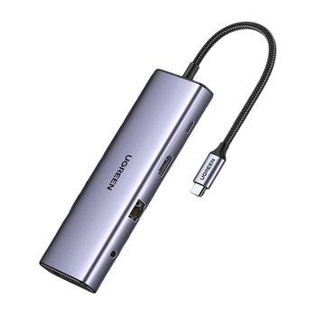 USB-C Hub Adapter 10w1 Ugreen CM498 15601 3xUSB 3.0 + SD Card + TF Card + 1xUSB-C + 1xHDMI + 1xRJ-45 + 1xAUX 3.5mm + VGA