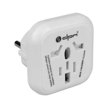 Europe DPM Travel Adapter White