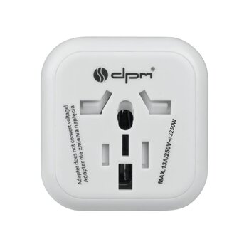 Europe DPM Travel Adapter White