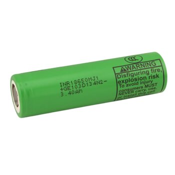 18650 Li-ion Battery 3400 mAh LG INR18650 MJ1 - bulk packaging - 100 pieces