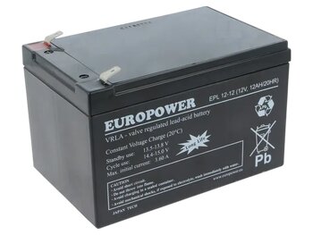 EUROPOWER battery series EPL 12V 12Ah