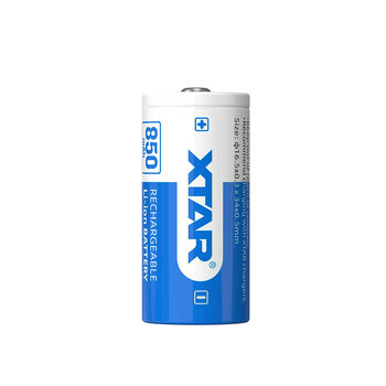 Xtar 16340 / R-CR123 3.7V Li-ion 850mAh battery with protection