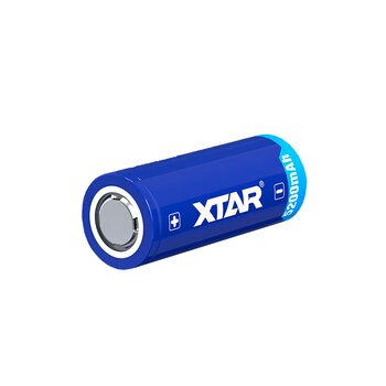 Xtar 26650 3.6V Li-ion 5200mAh battery with BUTTON TOP protection Xtar 26650 3.6V Li-ion 5200mAh battery with BUTTON TOP protection
