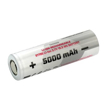 The battery is secured. Mactronic 21700 5000mAh
