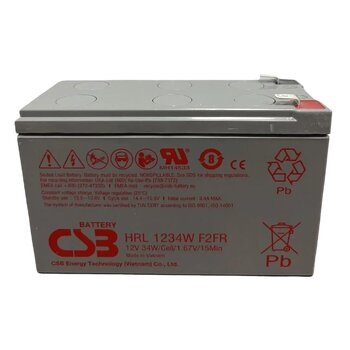 аккумулятор гелевый AGM CSB HRL1234WF2FR 12V 9Ah