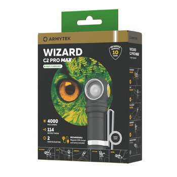 Flashlight Armytek Wizard C2 Pro Max USB White