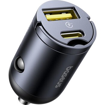 Baseus C00035001121-02 30W Fast Car Charger with USB QC4.0+ and USB-C PD 3.0