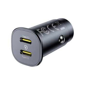 Baseus C00072300123-01 30W Fast Car Charger 2x USB-C Baseus C00072300123-01 30W Fast Car Charger 2x USB-C