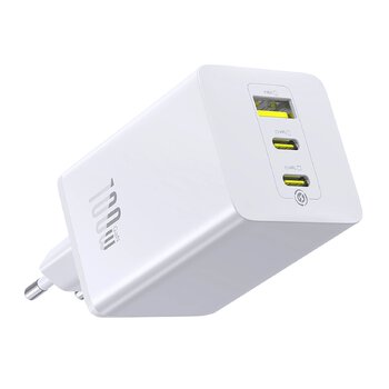 Baseus GaN EnerFill FE11 P10182102213-00 100W Fast AC Charger with 2 USB-C PD and USB Sockets