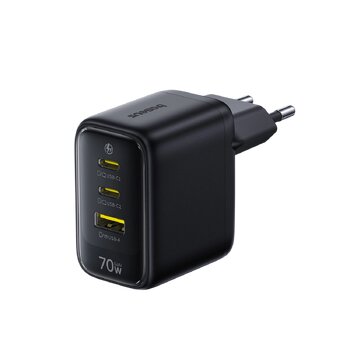 Baseus GaN EnerFill FE22 E0123500 70W fast wall charger with 2 USB-C PD and USB ports Baseus GaN EnerFill FE22 E0123500 70W fast wall charger with 2 USB-C PD and USB ports