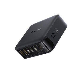 Baseus EnerFill FH21 E0120T00 120W fast wall charger with 4 USB-C PD ports and 2 USB ports