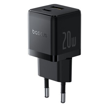 Baseus Palm P10111608113-00 20W Fast AC Charger with USB + USB-C PD 3.0 Socket Baseus Palm P10111608113-00 20W Fast AC Charger with USB + USB-C PD 3.0 Socket