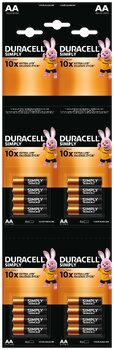 Duracell alkaline battery 4x4 LR6 AA HDBC (blister) - 16 pieces Duracell alkaline battery 4x4 LR6 AA HDBC (blister) - 16 pieces