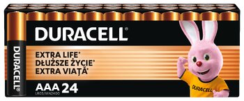 Duracell Basic LR03 AAA alkaline battery (cardboard box) - 24 pieces Duracell Basic LR03 AAA alkaline battery (cardboard box) - 24 pieces